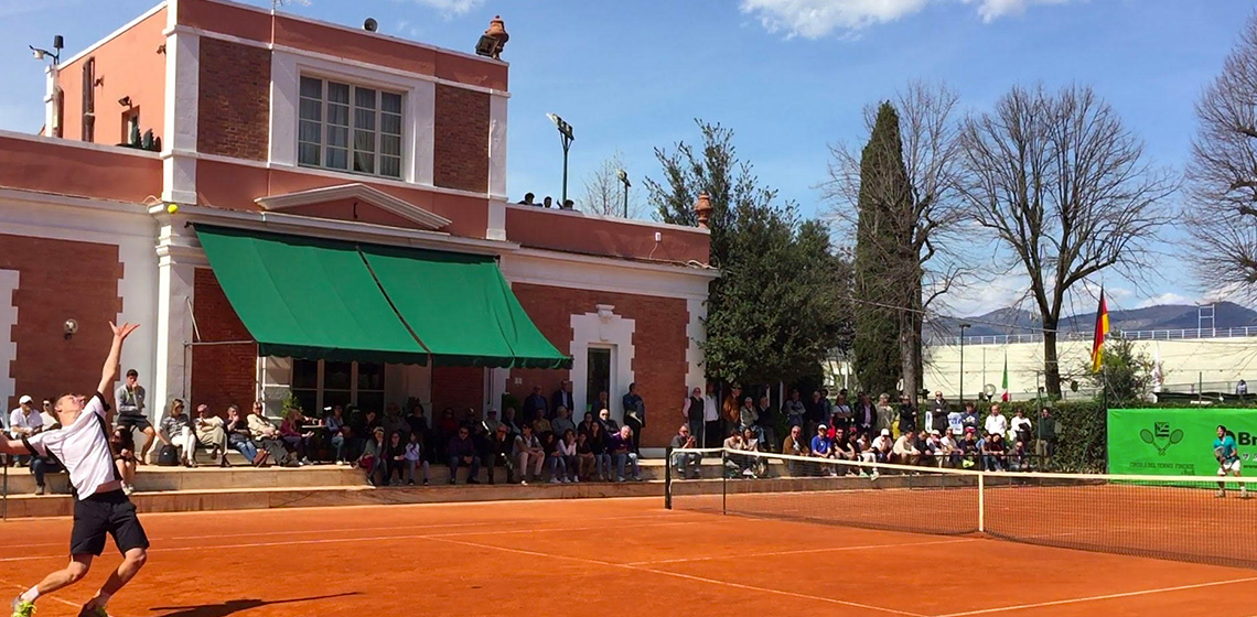 Immagine di un momento di un match della Firenze Tennis Cup